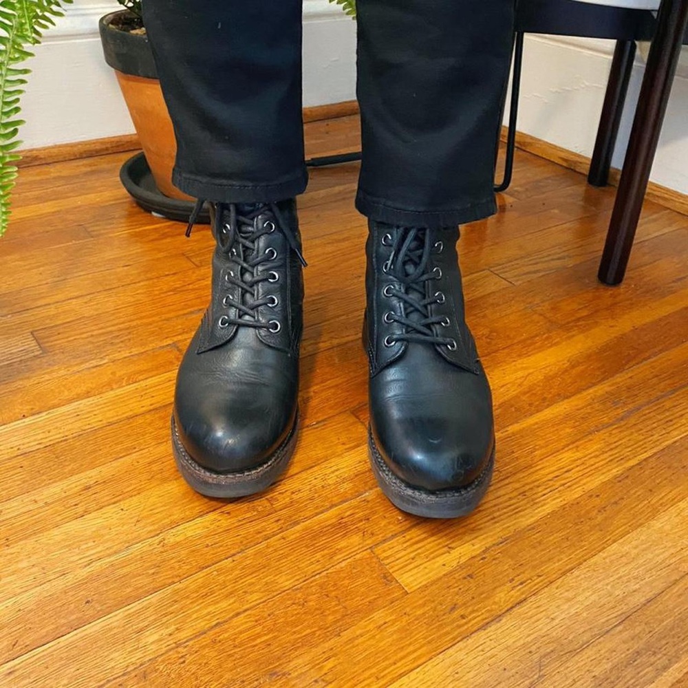Frye Veronica Lace-up Combat Boots